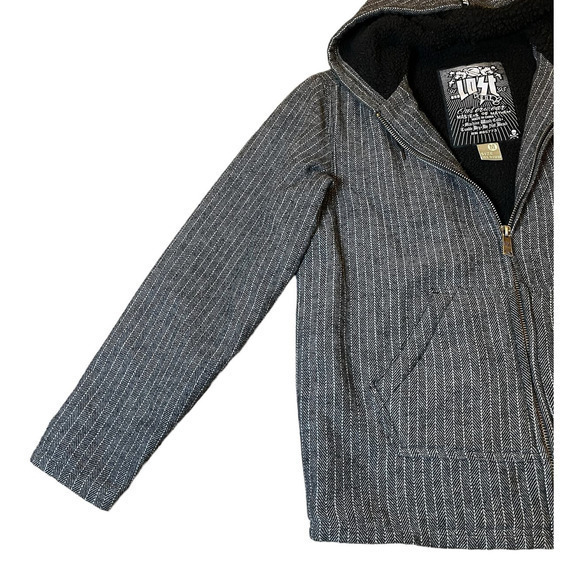 Lost Ent Monsters of Mayhem Wool Blend Fleece Skater Zip Front Jacket 90's‎ M - Picture 4 of 10